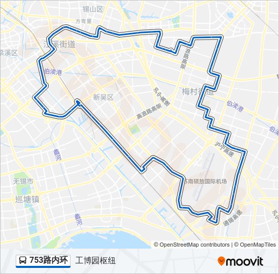 753路内环 Bus Line Map