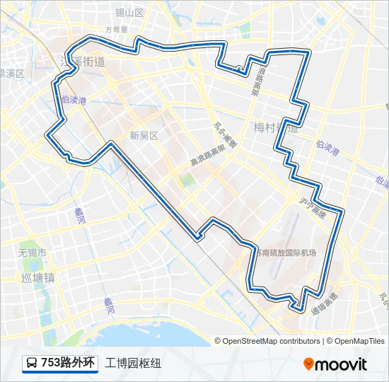 753路外环 Bus Line Map