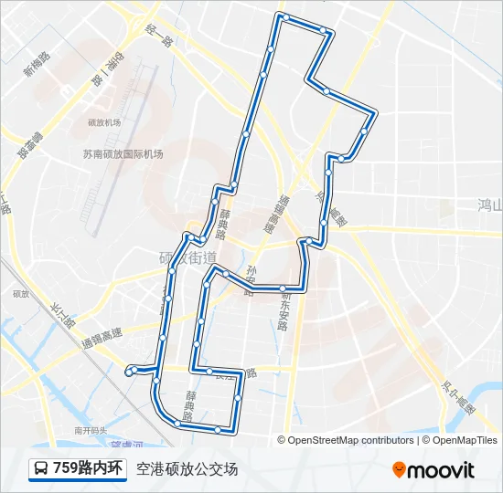 759路内环 Bus Line Map
