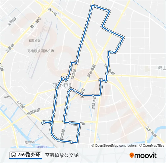 759路外环 Bus Line Map