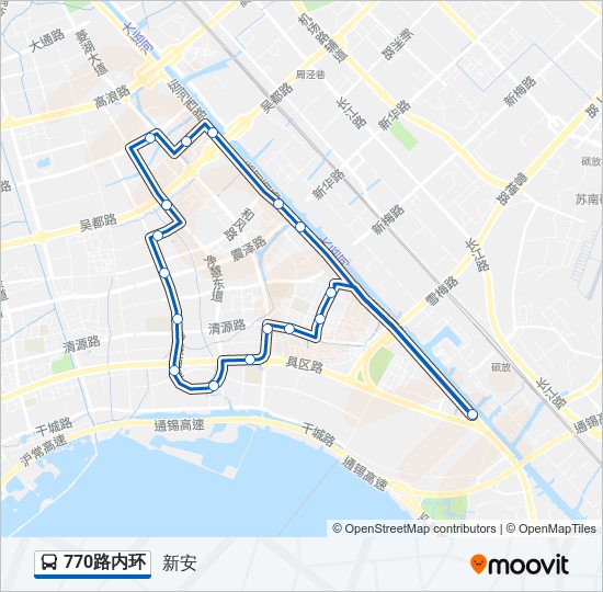 770路内环 bus Line Map