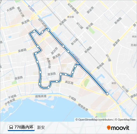 770路内环 Bus Line Map