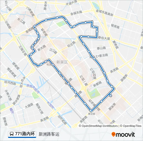 771路内环 Bus Line Map