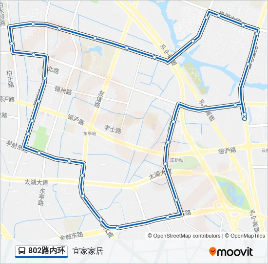 802路内环 Bus Line Map