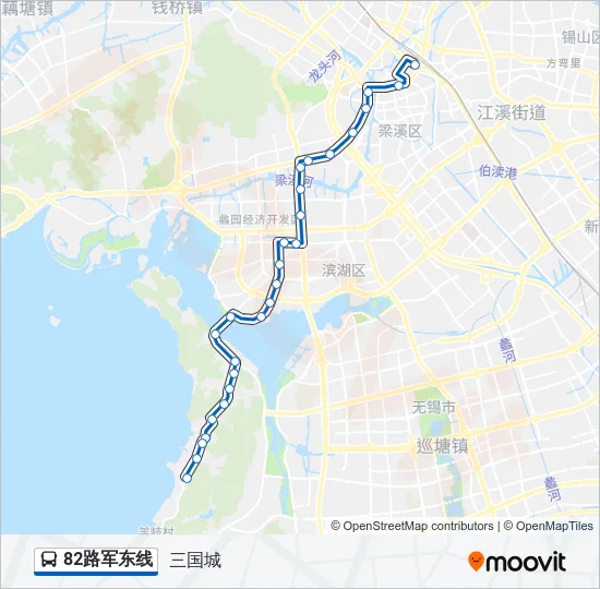 82路军东线 Bus Line Map