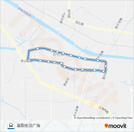 638路幸福洛社内环 Bus Line Map