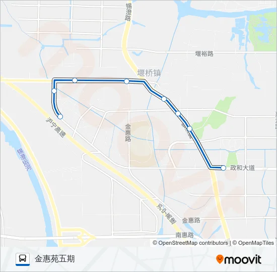 公交杨家圩桥临时接驳专路的线路图