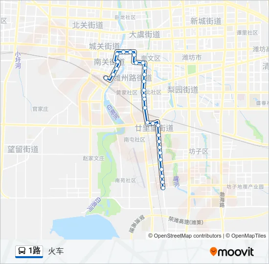 1路 Bus Line Map