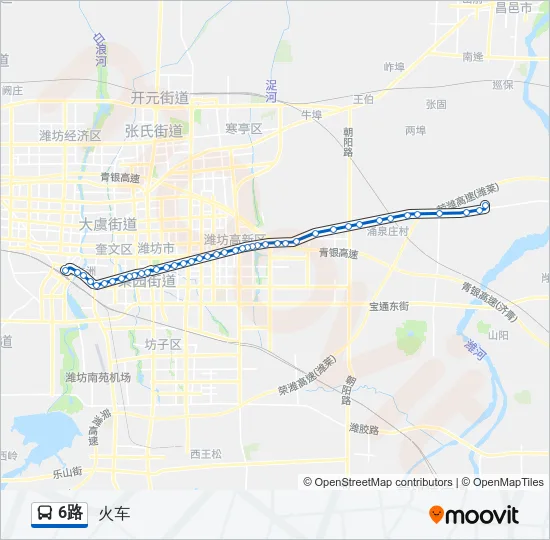 6路 Bus Line Map