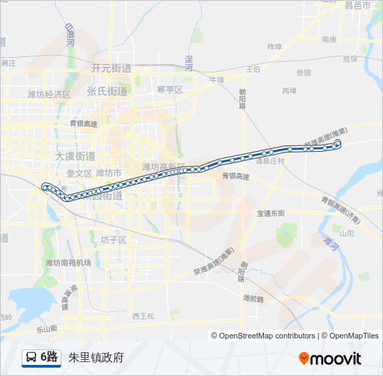 公交6路的线路图