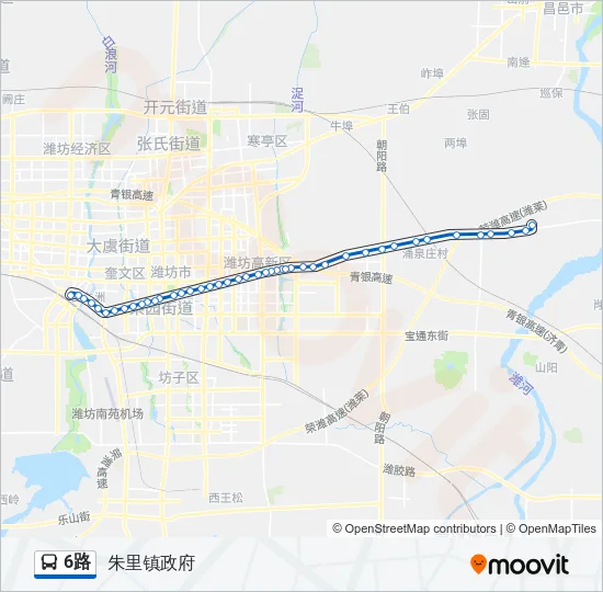 6路 Bus Line Map
