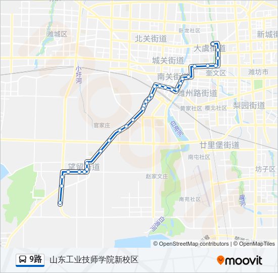 公交9路的线路图
