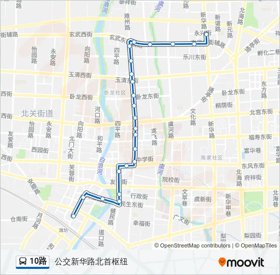 10路 Bus Line Map
