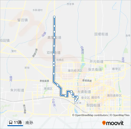 11路 Bus Line Map
