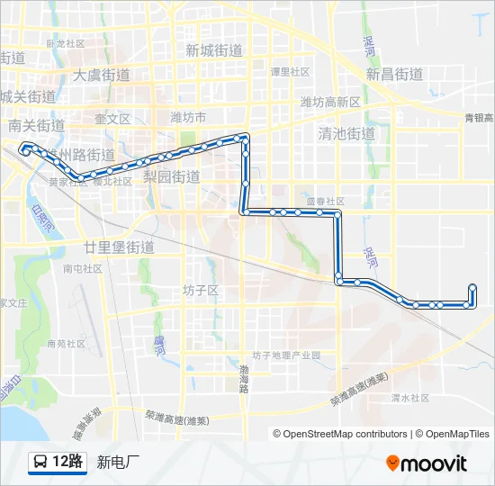 12路 Bus Line Map