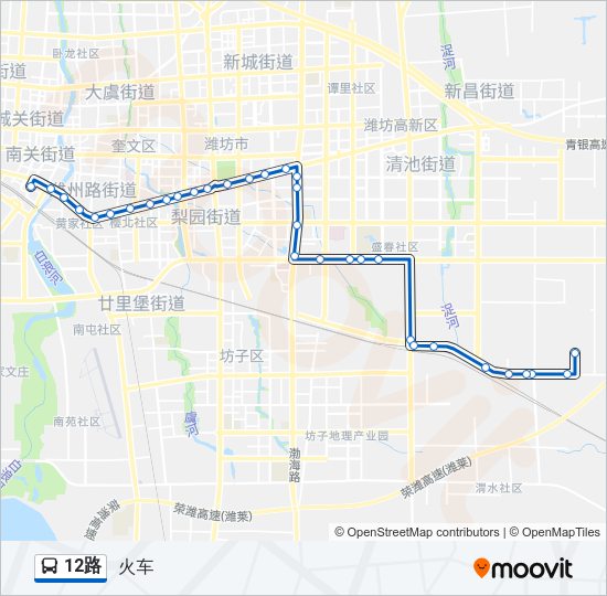 公交12路的线路图