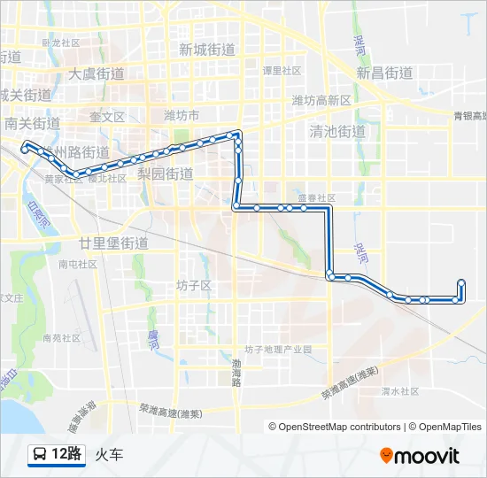 12路 Bus Line Map
