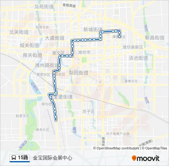 15路 Bus Line Map