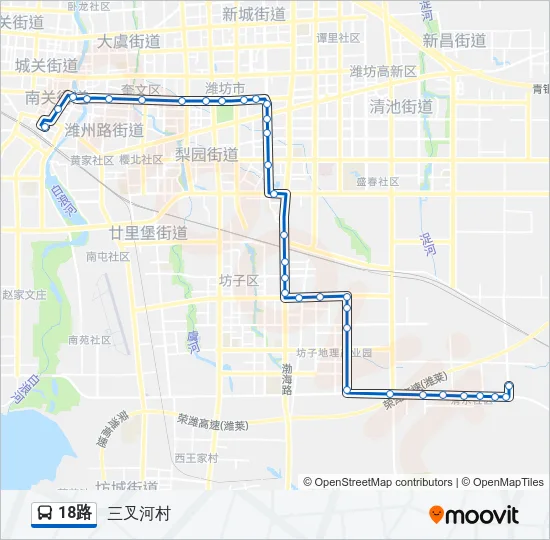 18路 Bus Line Map