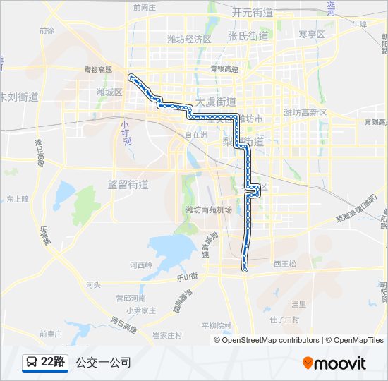 22路路线:日程,站点和地图