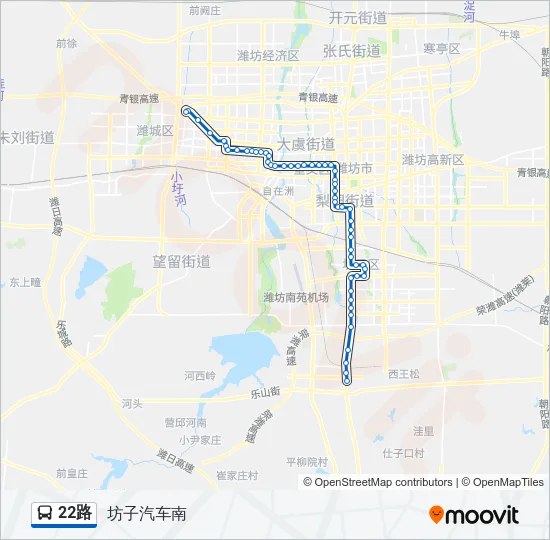 22路 Bus Line Map