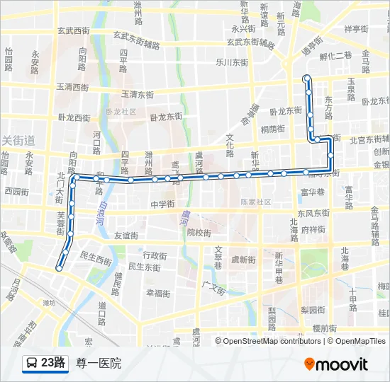 23路 Bus Line Map