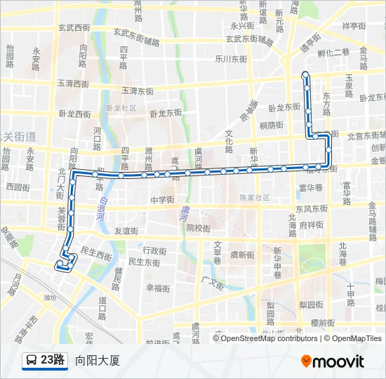 23路 Bus Line Map