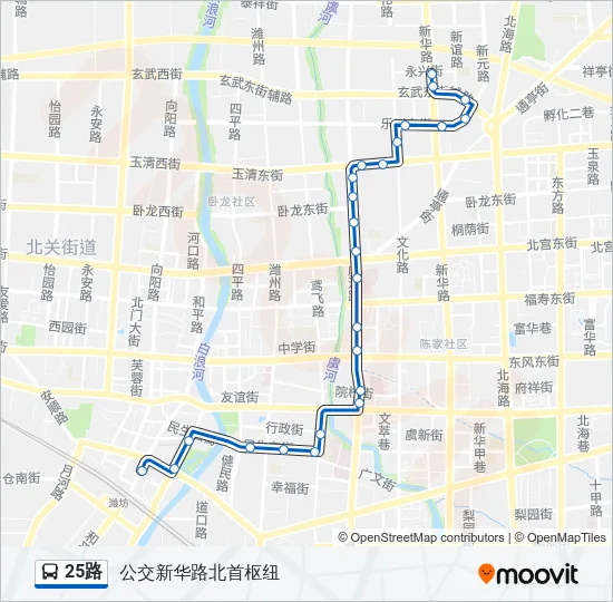 25路 Bus Line Map