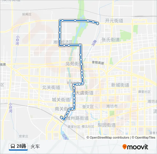 28路 Bus Line Map
