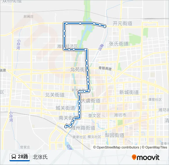 28路 Bus Line Map