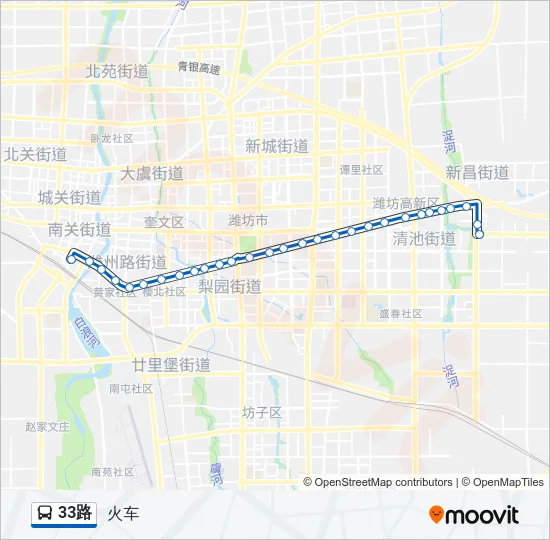 33路 Bus Line Map