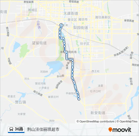 36路 Bus Line Map