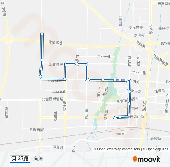 37路 Bus Line Map