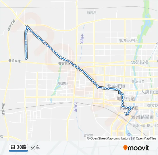38路 Bus Line Map