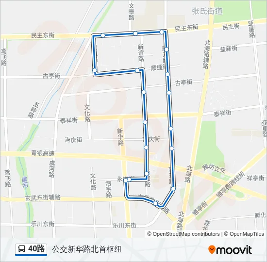 40路 Bus Line Map