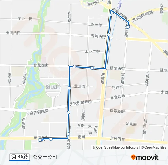 46路 Bus Line Map