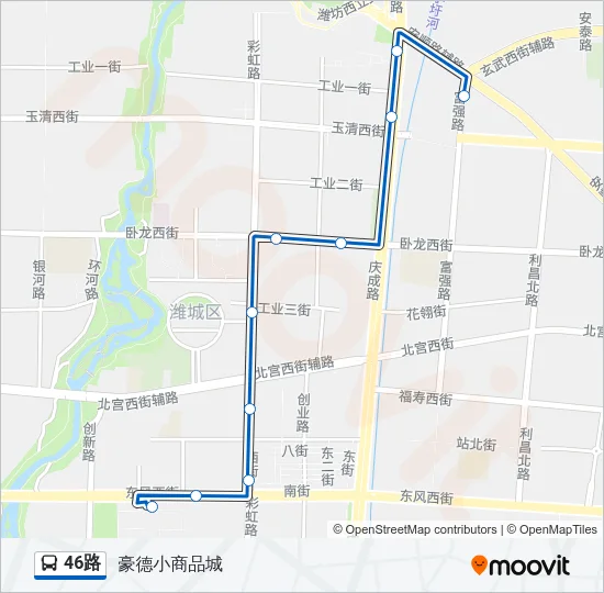 46路 Bus Line Map