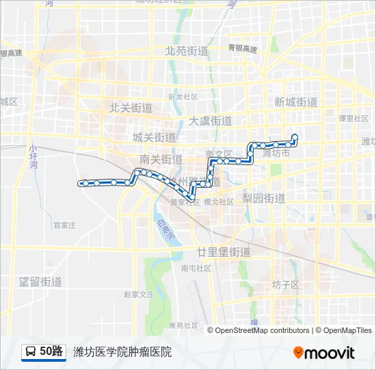 50路 Bus Line Map