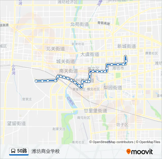 50路 Bus Line Map