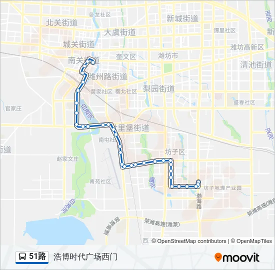 51路 Bus Line Map