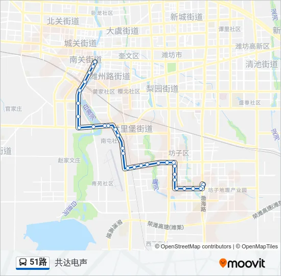 51路 Bus Line Map