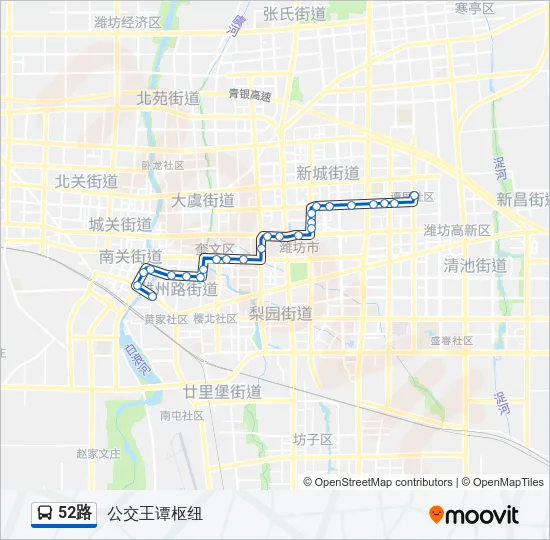 52路 Bus Line Map