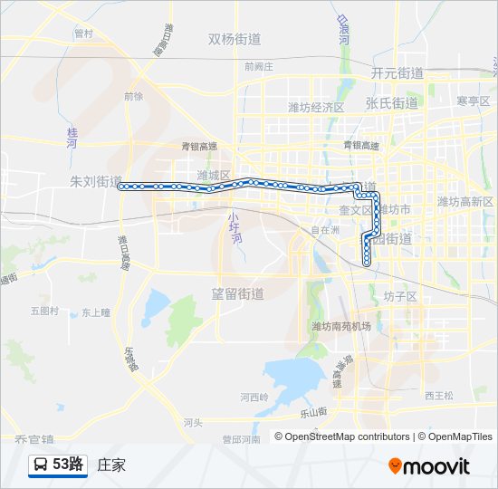 公交53路的线路图