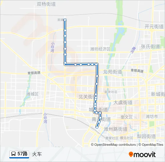 57路 Bus Line Map