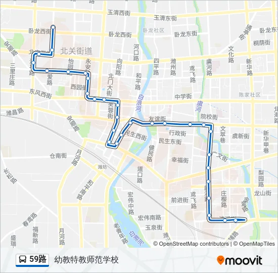59路 Bus Line Map