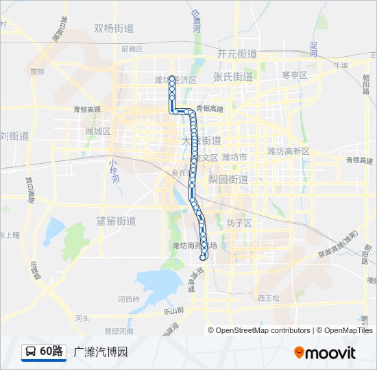 公交60路的线路图