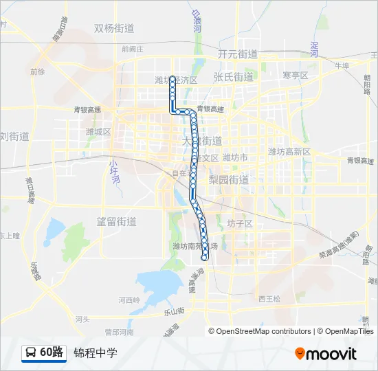 60路 Bus Line Map