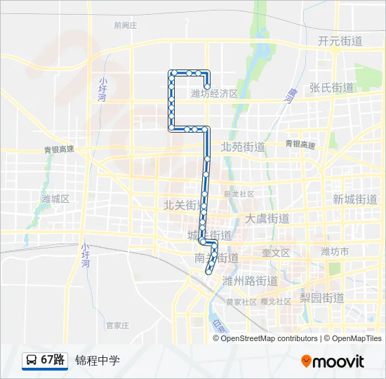 67路 Bus Line Map