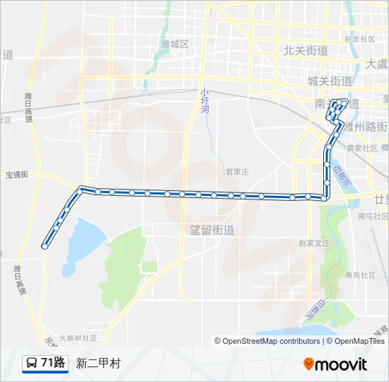 71路 Bus Line Map