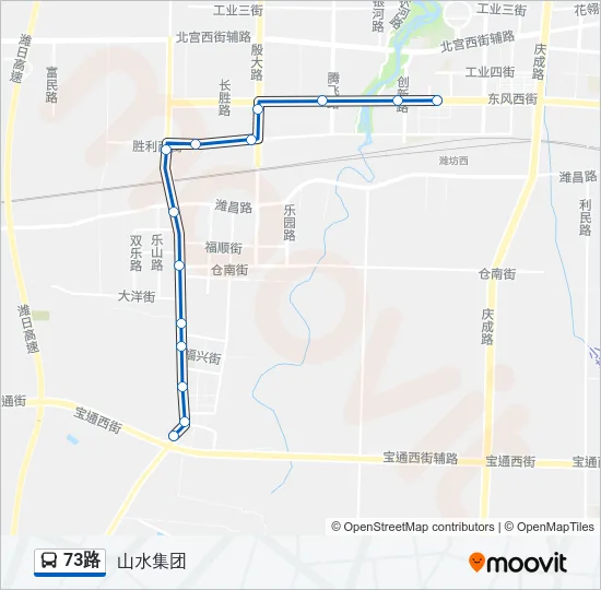 73路 Bus Line Map